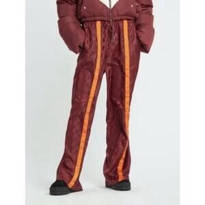 Women's Fenty Puma by Rihanna Tearaway Track Pants Checkered Red Orange Stripe